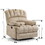 Large Manual Recliner Chair in Fabric for Living Room, Beige W1803130582