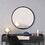 Tempered mirror 28" Wall Circle Mirror for Bathroom, Black Round Mirror for Wall, 20 inch Hanging Round Mirror for Living Room, Vanity, Bedroom W1806P149705