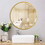 Tempered mirror 28" Wall Circle Mirror for Bathroom, Gold Round Mirror for Wall, 20 inch Hanging Round Mirror for Living Room, Vanity, Bedroom W1806P149707