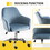 Accent chair Modern home office leisure chair with adjustable velvet height and adjustable casters(LIGHTBLUE) W1807P149917