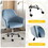 Accent chair Modern home office leisure chair with adjustable velvet height and adjustable casters(LIGHTBLUE) W1807P149917