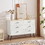 W1820P152744 White + Light Oak+Particle Board+5 Or More Drawers+Brown+Bedroom