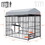 Large Dog Kennel Outdoor Pet Pens Dogs Run Enclosure Animal Hutch Metal Coop Fence with Roof Cover(6.6'L x 3.9'W x 5.9'H) W1820P172862