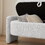 Ottoman Oval Storage Bench 3D Lamb Fleece Fabric Bench with Large Storage Space for the Living Room, Entryway and Bedroom,gray W1825133556