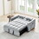 Sleeper Sofa Couch w/Pull Out Bed, 55" Modern Velvet Convertible Sleeper Sofa Bed, Small Love seat Sofa Bed w/Pillows & Side Pockets for Small Space, Living Room, Apartment,Gray W1825P146668