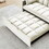 Sleeper Sofa Couch w/Pull Out Bed, 55" Modern Velvet Convertible Sleeper Sofa Bed, Small Love seat Sofa Bed w/Pillows & Side Pockets for Small Space, Living Room, Apartment,BEIGE W1825P147380
