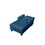 Chaise Lounge Indoor Sleeper Sofa Bed Chair Upholstered Lounge Chair for Bedroom Living Room with Rivets Blue W1825P185524