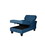 Chaise Lounge Indoor Sleeper Sofa Bed Chair Upholstered Lounge Chair for Bedroom Living Room with Rivets Blue W1825P185524