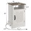 Accent Wood Tall White Night Stands Cabinet Side Tables Bedroom with Charging Station Living Room W1828137430