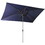 Large Blue Outdoor Umbrella 10ft Rectangular Patio Umbrella for Beach Garden Outside Uv Protection W1828P147105