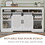 Tall Wooden Storage Cabinet White Adjustable 70 inch Farmhouse TV Stand Sideboard for Living Dining Room W1828P151805