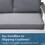 Aluminum Patio Outdoor White Grey Couch 3 Seater Sofa with Wood Grain Finish Arm Comfortable W1828P160656