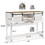 White Tall Modern Sideboard Cabinet for Storage Entryway Wooden Cabinets with Doors