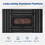Rectangle Outdoor Black Aluminum Glass Windbreak Propane Fire Pit Table for Coffee Table Pool Patio Garden W1828S00046