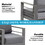 Comfortable Grey Metal Aluminum Modern Modular Sofa Couch Furniture Set Patio Garden Outdoor