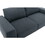 Large Sofa, 74.8 inch Linen Fabric Loveseat Couch Mid-Century Modern Upholstered Accent Couches for Living Room, Apartment, Bedroom,Dark Grey W1829S00008