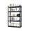 Storage Shelves 5 Tier Heavy Duty Metal Shelving Unit Adjustable Shelving Units and Storage Rack Kitchen Garage Shelf H72 * W47.2 * D23.6 W1831128195