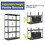 Storage Shelves 5 Tier Heavy Duty Metal Shelving Unit Adjustable Shelving Units and Storage Rack Kitchen Garage Shelf H72 * W47.2 * D23.6 W1831128195