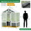 76"x48"x86" Polycarbonate Greenhouse, Walk-in Outdoor Plant Gardening Greenhouse for Patio Backyard Lawn, Cold Frame Wooden Greenhouse Garden Shed for Plants, Grow House with Front Entry Door
