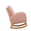 27.2"W Rocking Chair for Nursery, Sherpa Glider Chair with High Back and Side Pocket, Rocking Accent Armchair with Rubber Wood Legs for Living Room/Bedroom.Pink W1852P171373