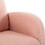 27.2"W Rocking Chair for Nursery, Sherpa Glider Chair with High Back and Side Pocket, Rocking Accent Armchair with Rubber Wood Legs for Living Room/Bedroom.Pink W1852P171373