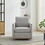 30.7"W Square Upholstered Swivel Accent Chair and Comfy Accent Single Sofa Chair, 360 Degree Club Chair, Lounge Armchair for Living Room Bedroom Apartment Nursery. Light Gray W1852P193144