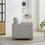 30.7"W Square Upholstered Swivel Accent Chair and Comfy Accent Single Sofa Chair, 360 Degree Club Chair, Lounge Armchair for Living Room Bedroom Apartment Nursery. Light Gray W1852P193144