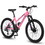 S26103 26 inch Mountain Bike for Teenagers Girls Women, Shimano 21 Speeds with Dual Disc Brakes and 100mm Front Suspension, White/Pink W1856107373