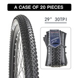 20 PACK Foldable mountain Bike Tire, 29x2.10 inch 25 pieces, Durable Mountain Bike Tire, Fasting Rolling, More Grip, Puncture-Resistant, Black/Cream Sidewall W1856107397