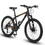 S26102 26 inch Mountain Bike, Shimano 21 Speeds with Mechanical Disc Brakes, High-Carbon Steel Frame, Suspension MTB Bikes Mountain Bicycle for Adult & Teenagers W1856108584