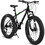 S26109 Elecony 26 inch Fat Tire Bike Adult/Youth Full Shimano 21 Speed Mountain Bike, Dual Disc Brake, High-Carbon Steel Frame, Front Suspension, Mountain Trail Bike, Urban Commuter City Bicycle