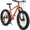 S26109 Elecony 26 inch Fat Tire Bike Adult/Youth Full Shimano 21 Speed Mountain Bike, Dual Disc Brake, High-Carbon Steel Frame, Front Suspension, Urban Commuter City Bicycle, W1856121710