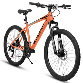 A26322 26-inch mountain bike adult aluminum frame shock absorbing front fork bike 21-speed disc brake mountain bike W1856P157936