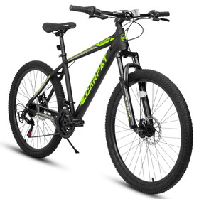 A26322 26-inch mountain bike adult aluminum frame shock absorbing front fork bike 21-speed disc brake mountain bike W1856P157938