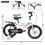 A14115 Kids Bike 14 inch for Boys & Girls with Training Wheels, Freestyle Kids' Bicycle with fender and carrier. W1856P206248