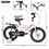 A16115 Kids Bike 16 inch for Boys & Girls with Training Wheels, Freestyle Kids' Bicycle with fender and carrier. W1856P206251