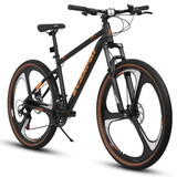 A27301M Ecarpat Mountain Bike 27.5 inch Wheels, 21 Speed Road Bicycle with Dual Disc Brakes for Men and Women,High Carbon Steel Frame Front Fork Bicycles, Adult Faster Racing Bike