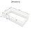Twin Size Floor bed, integral construction with super high security barrier, door, children's floor bed frame, Montessori wooden children's floor bed, white W1858P164923
