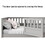 Twin Size Floor bed, integral construction with super high security barrier, door, children's floor bed frame, Montessori wooden children's floor bed, Grey W1858P164928