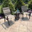 Patio Dining Chairs Set of 2,Bistro Metal Steel Chair with Textilene Mesh Fabric,Outdoor Armchair for Outside Porch,Balcony,Garden,Backyard Grey(2 Chairs) W1859113156