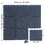 Patio Interlocking Deck Tiles, 12"x12" Square Composite Decking Tiles, Four Slat Plastic Outdoor Flooring Tile All Weather for Balcony Porch Backyard, (Dark Gray, Pack of 27) W1859113488