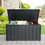 120 Gallon Outdoor Storage Deck Box Waterproof, Large Patio Storage Bin for Outside Cushions, Throw Pillows, Garden Tools, Lockable (Dark Gray) W1859131832