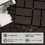 Patio Interlocking Deck Tiles, 12"x12" Square Composite Decking Tiles, Four Slat Plastic Outdoor Flooring Tile All Weather for Balcony Porch Backyard, (Brown, Pack of 36) W1859P184882