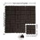 Patio Interlocking Deck Tiles, 12"x12" Square Composite Decking Tiles, Four Slat Plastic Outdoor Flooring Tile All Weather for Balcony Porch Backyard, (Brown, Pack of 36) W1859P184882
