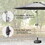 10FT Patio Umbrella, Outdoor Table Umbrella with Push Button Tilt and Crank, UV Protection Waterproof Market Sun Umbrella with 8 Sturdy Ribs for Garden, Deck, Backyard, Pool (Gray) W1859P195943