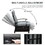 Adjustable Patio Recliner Chair Metal Outdoor Lounge Chair with Flip Table Push Back, Adjustable Angle, 6.8" Removable Cushions, Support 350lbs,Gray W1859P196387