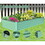 8x4x1.5 ft Galvanized Raised Garden Bed, Outdoor Planter Garden Boxes Large Metal Planter Box for Gardening Vegetables Fruits Flowers, Green W1859P197977