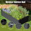 8x4x1.5 ft Galvanized Raised Garden Bed, Outdoor Planter Garden Boxes Large Metal Planter Box for Gardening Vegetables Fruits Flowers,Gray W1859P197984