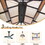 12x16ft Hardtop Gazebo, Permanent Outdoor Gazebo with Polycarbonate Double Roof, Aluminum Gazebo Pavilion with Curtain and Net for Garden, Patio, Lawns, Deck, Backyard (Wood-Looking) W1859S00026