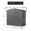 Outdoor Storage Shed 6.5'x 4.2', Metal Garden Shed for Bike, Trash Can, Tools, Lawn Mowers,Galvanized Steel Outdoor Storage Cabinet with Lockable Door for Backyard, Patio, Lawn (6.5x4.2ft, Black)